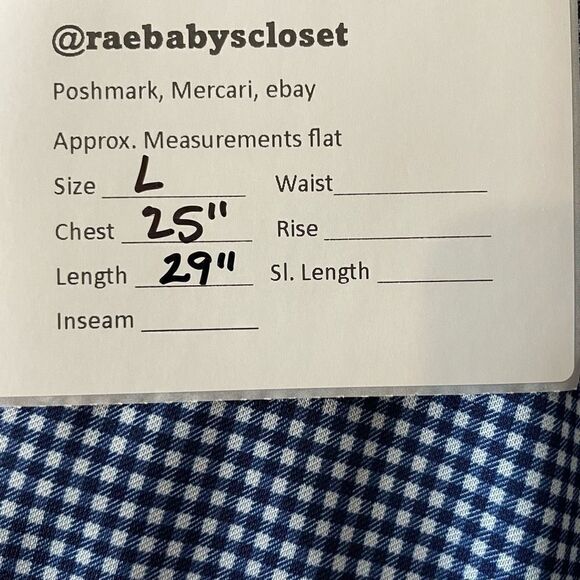 Roundtree & Yorke Gray Gingham Loose-Fit Short-Sleeve Polo Shirt Size L - Picture 10 of 10